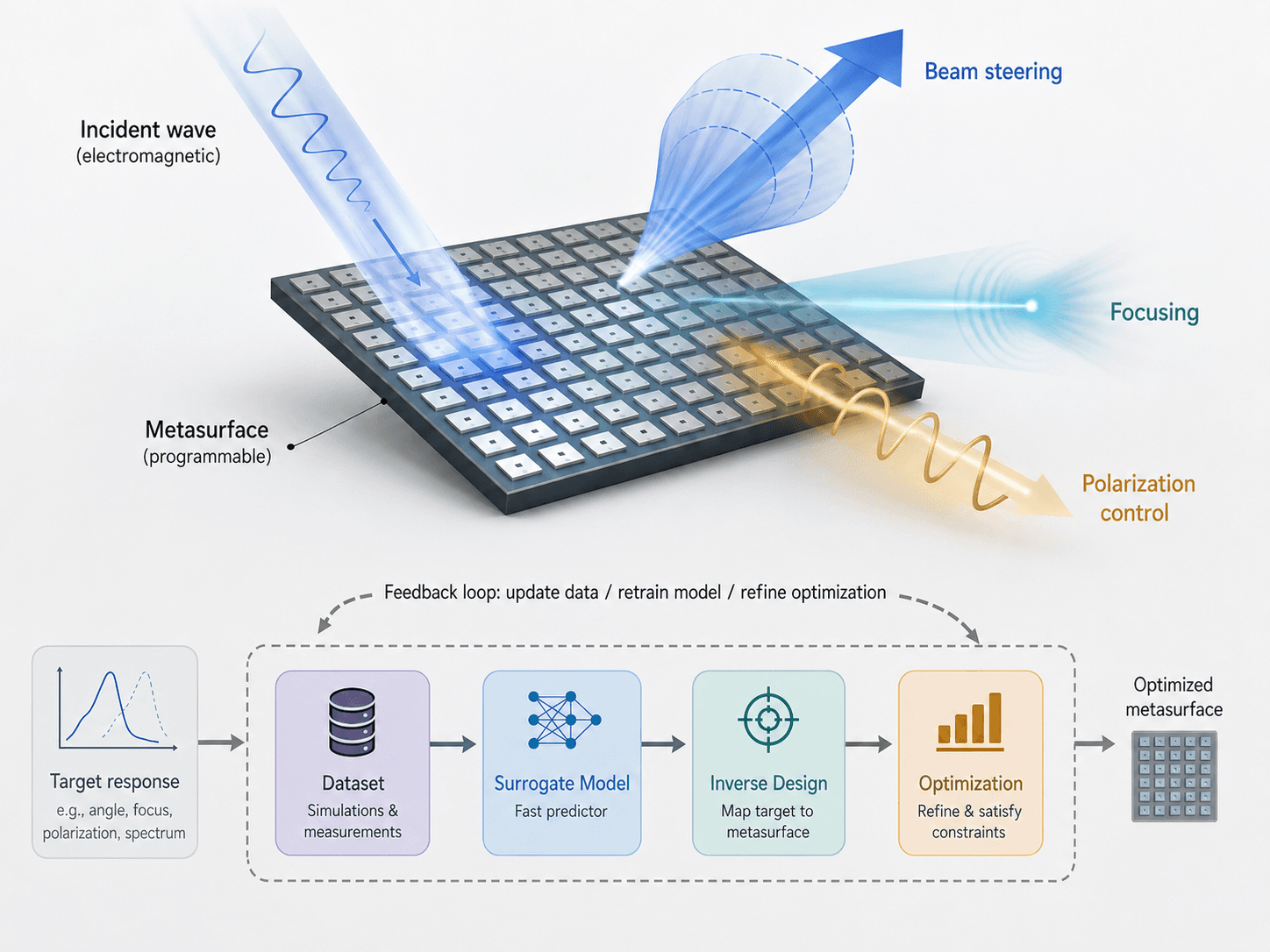 Machine-Learning-Assisted Design of Photonic Crystals and Metasurfaces representative placeholder